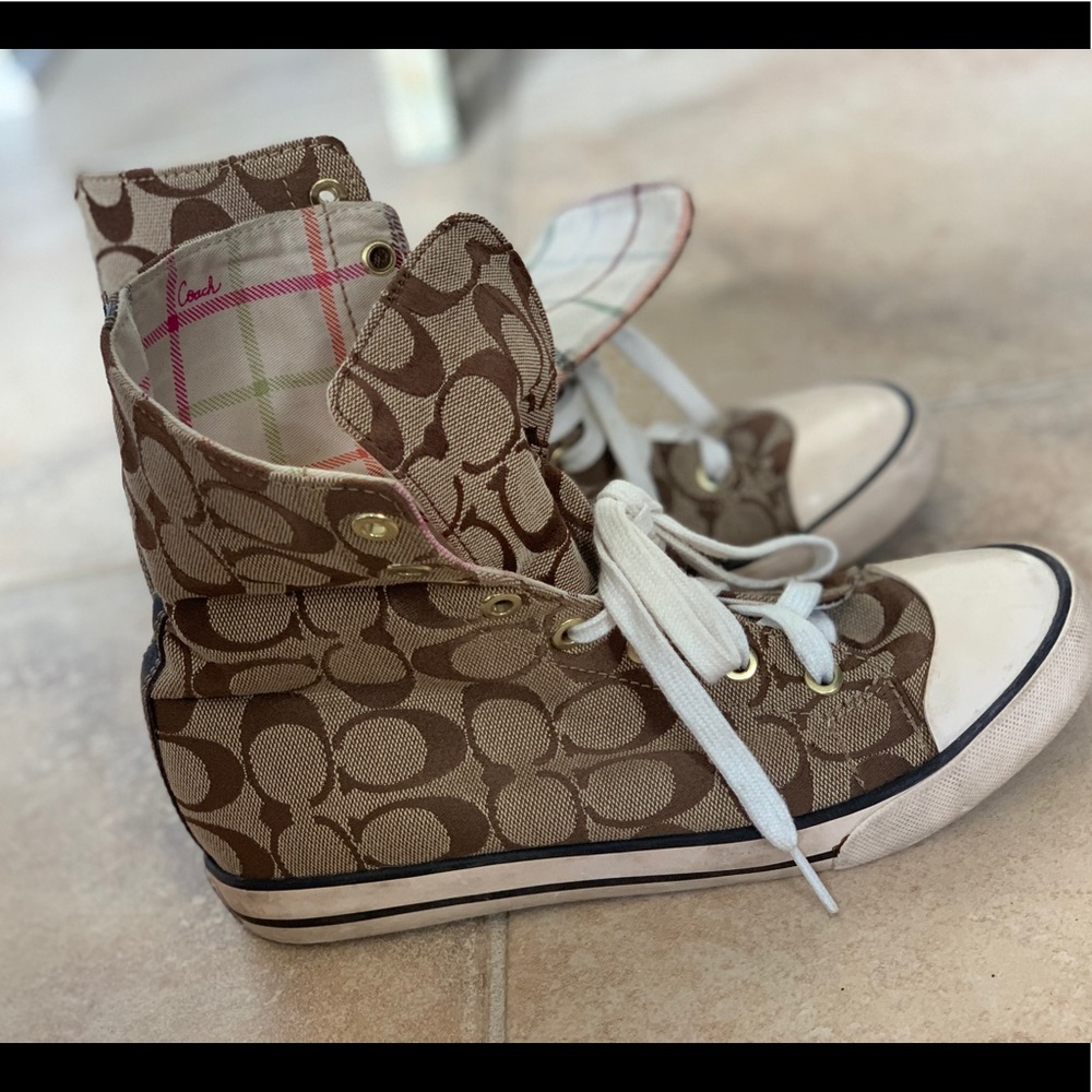 Retro Coach Hightop Sneakers